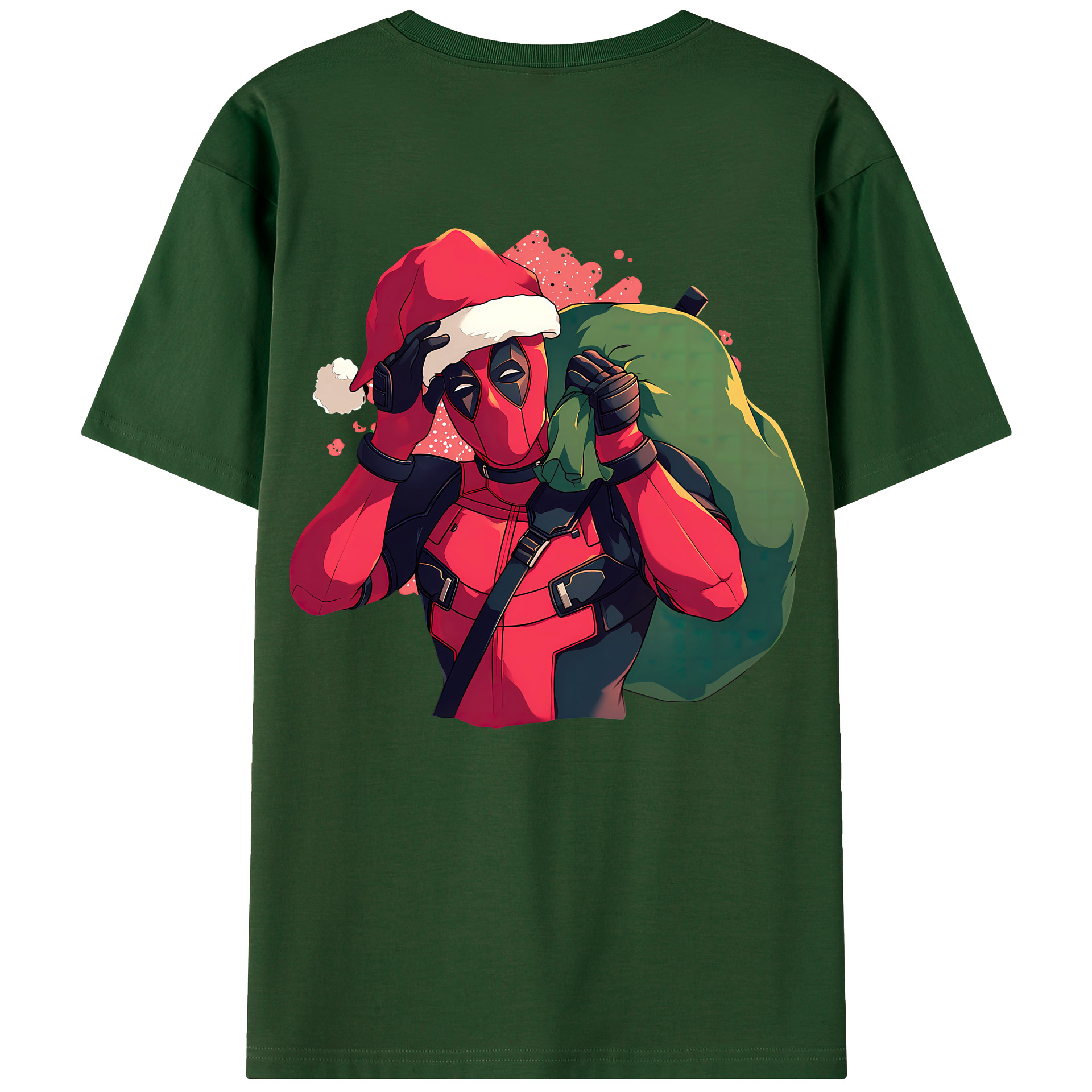 （画像用） Deadpool デッドプール 綿100％半袖Tシャツ（背面プリント）